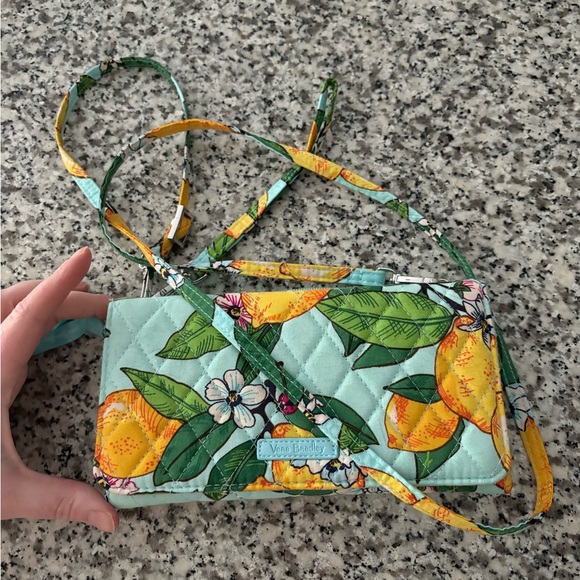 Vera Bradley Handbags - Vera Bradley Lemon Grove Wristlet/Crossbody Wallet